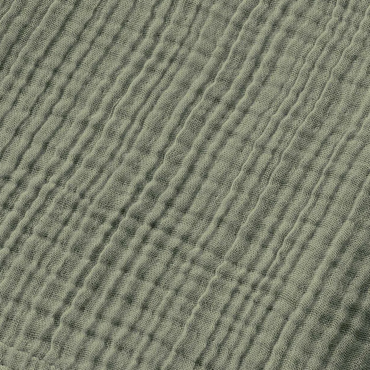 Poncho de bain enfant gaze de coton 6/10 ans Gaïa Vert romarin