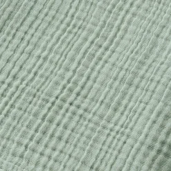 Poncho de bain enfant gaze de coton 6/10 ans Gaïa Vert eucalyptus