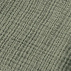 Poncho de bain enfant gaze de coton 2/5 ans Gaïa Vert romarin