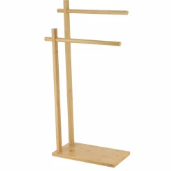 Porte serviette 2 barres bambou (H86 cm) Anako Naturel