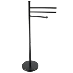 Porte serviette 3 niveaux en métal (H86 cm) Homy Noir