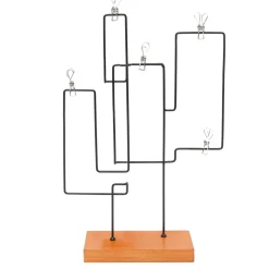 Porte-photo à poser 5 photos (H45 cm) Cactus Noir