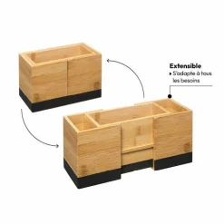 Pot range couverts extensible Modern Noir