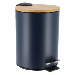 Poubelle à pédale avec frein de chute Timeless Bleue