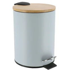 Poubelle à pédale avec frein de chute Timeless Bleu clair