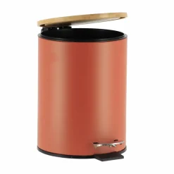 Poubelle à pédale avec frein de chute Timeless Terracotta