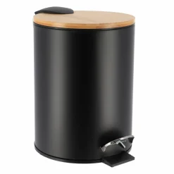 Poubelle à pédale avec frein de chute Timeless Noir