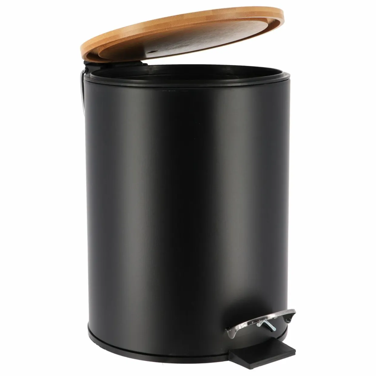 Poubelle à pédale avec frein de chute Timeless Noir