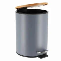 Poubelle à pédale avec frein de chute Timeless Grise