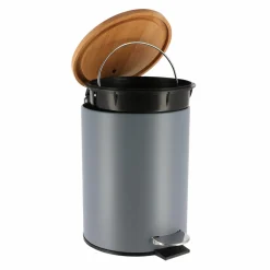 Poubelle à pédale avec frein de chute Timeless Grise