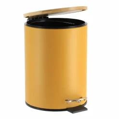 Poubelle à pédale avec frein de chute Timeless Jaune moutarde
