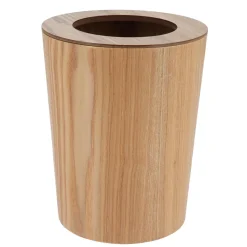 Poubelle salle de bain façon chêne Scandi Beige