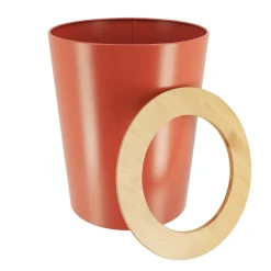 Poubelle salle de bain 5L Purebamboo Terracotta