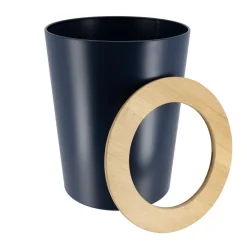 Poubelle salle de bain 5L Purebamboo Bleu marine