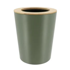 Poubelle salle de bain 5L Purebamboo Vert kaki