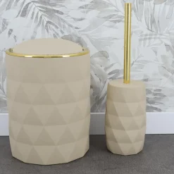 Poubelle salle de bain 6L Rubby Beige
