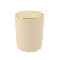 Poubelle salle de bain 6L Rubby Beige