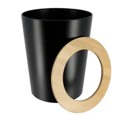 Poubelle salle de bain 5L Purebamboo Noir