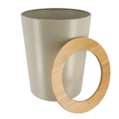 Poubelle salle de bain 5L Purebamboo Taupe