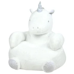 Pouf enfant licorne (45 x 45 cm) Aurore Blanc