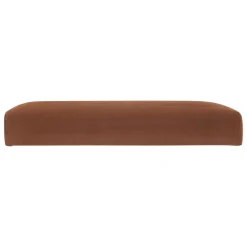 Pouf pliable simple velours ( 38 x 38 cm) Tess Ambre