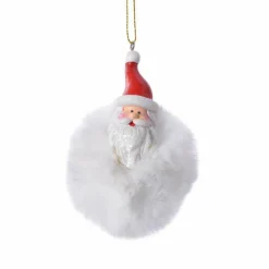 Père Noël à suspendre (H8 cm) Doudou Blanc
