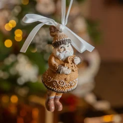 Père Noël à suspendre (H9 cm) Klaus en Pain dépices
