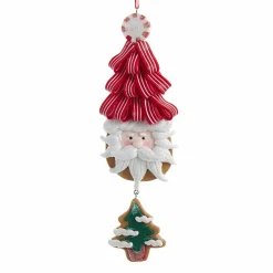 Père Noël à suspendre (H13 cm) Père-Noël sapin Rouge