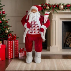 Père Noël déco Traditionnel (H123 cm) Donatien