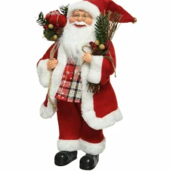 Père Noël déco traditionnel (H45 cm) Sven