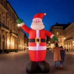 Père Noël Géant (H400 cm) Gonflable et lumineux