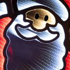 Père Noël lumineux 438 LED (H60 cm) Infinity Blanc froid et multicolore