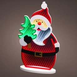 Père Noël lumineux 215 LED (H40 cm) Infinity Multicolore
