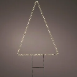 Pyramide lumineuse 180 LED (H77 cm) Sapin Blanc chaud