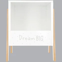 Rangement enfant casier bois (H40 cm) Ecriture Blanc