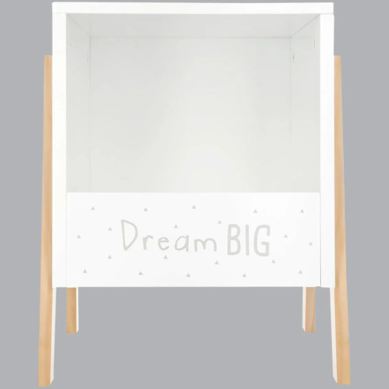 Rangement enfant casier bois (H40 cm) Ecriture Blanc