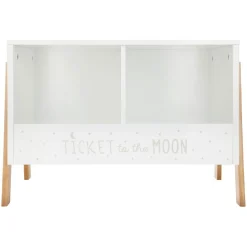 Rangement enfant casier double (H40 cm) Ecriture Blanc