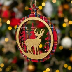 Renne à suspendre (H9 cm) Dans la forêt Rouge