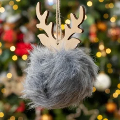 Renne à suspendre (H11 cm) Jeff Gris