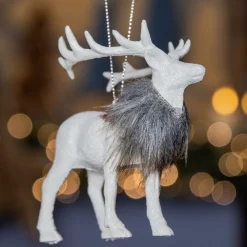 Renne à suspendre (H15 cm) Marius Blanc