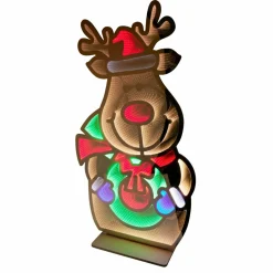 Renne de Noël lumineux Géant 1257 LED (H180 cm) Infinity Multicolore