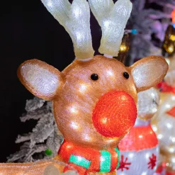 Renne lumineux 120 LED (H85 cm) Lewis Blanc froid