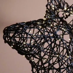 Renne lumineux 400 Micro LED (H160cm) Résine tressée Blanc chaud