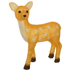 Renne lumineux solaire 50 LED (H48 cm) Biche Blanc froid