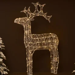 Renne lumineux souple 120 LED (H110 cm) Skoll Blanc chaud