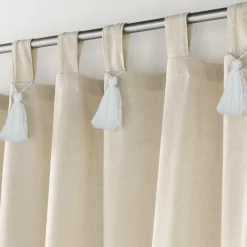 Rideau à passants coton (140 x 240 cm) Cyrine Beige
