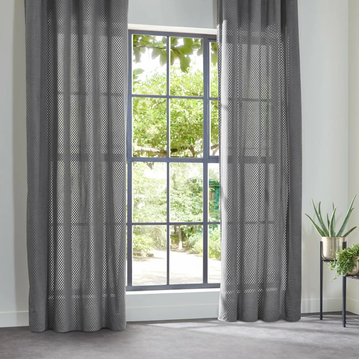 Rideau (140 x 260 cm) Carro Gris clair