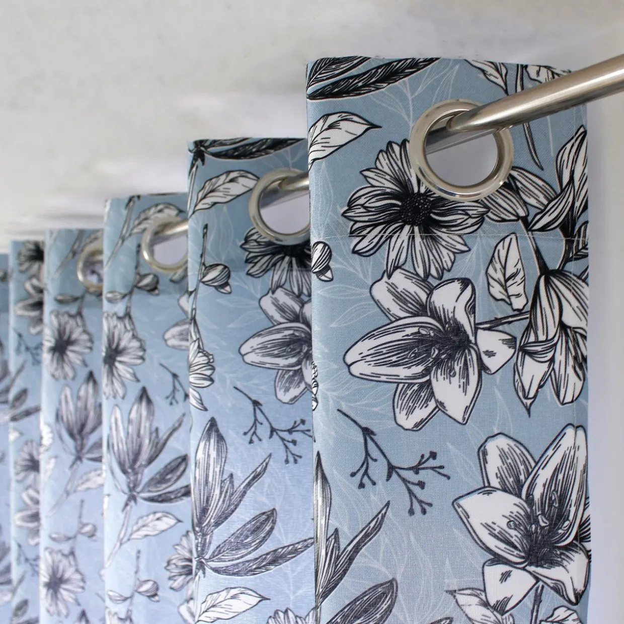 Rideau (135 x 240 cm) Lily Bleu