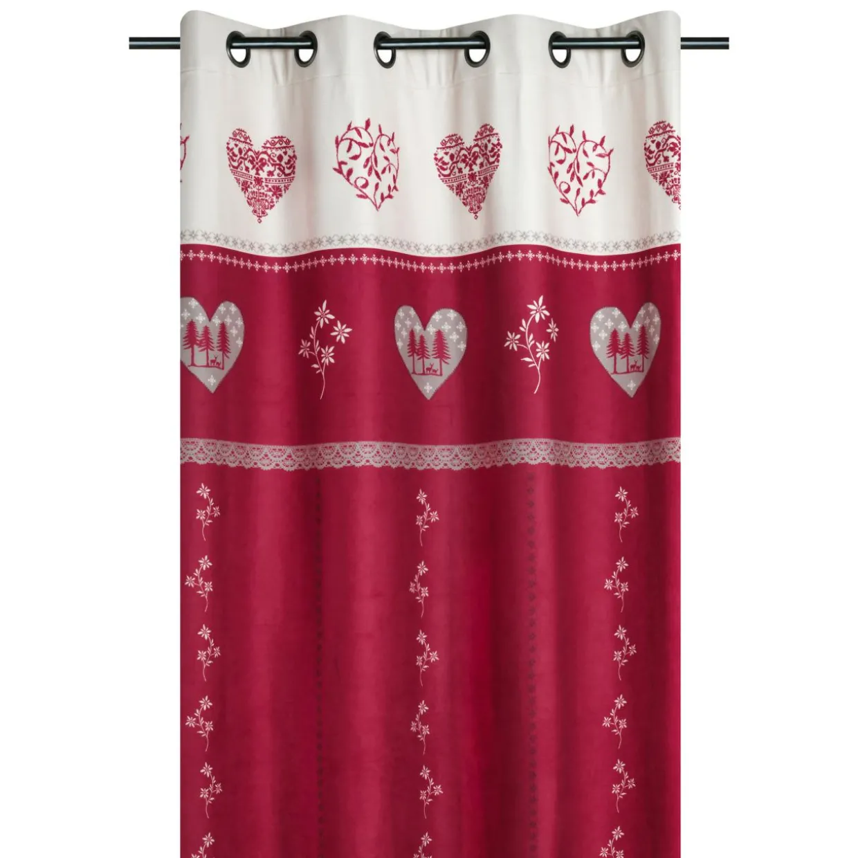 Rideau (140 x 260 cm) Modane Rouge