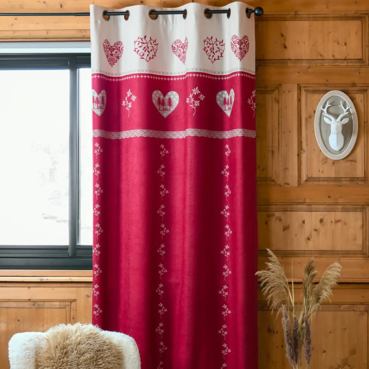 Rideau (140 x 260 cm) Modane Rouge